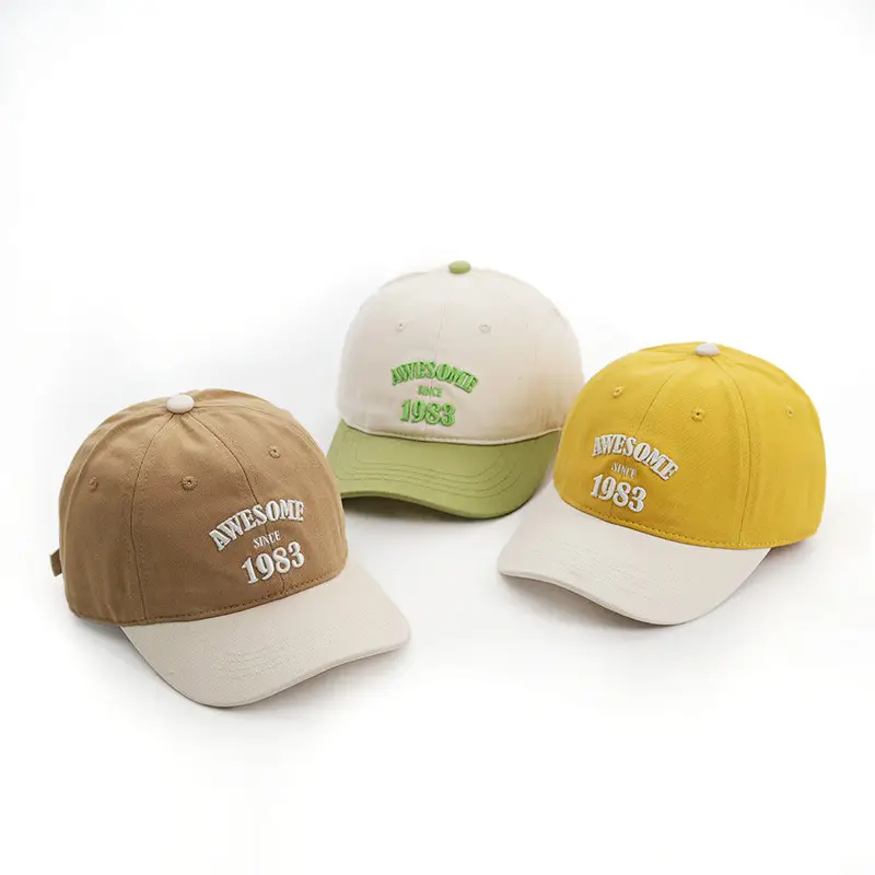 Children's Cap Spring and Autumn Embroidered Big Brim - Image 6