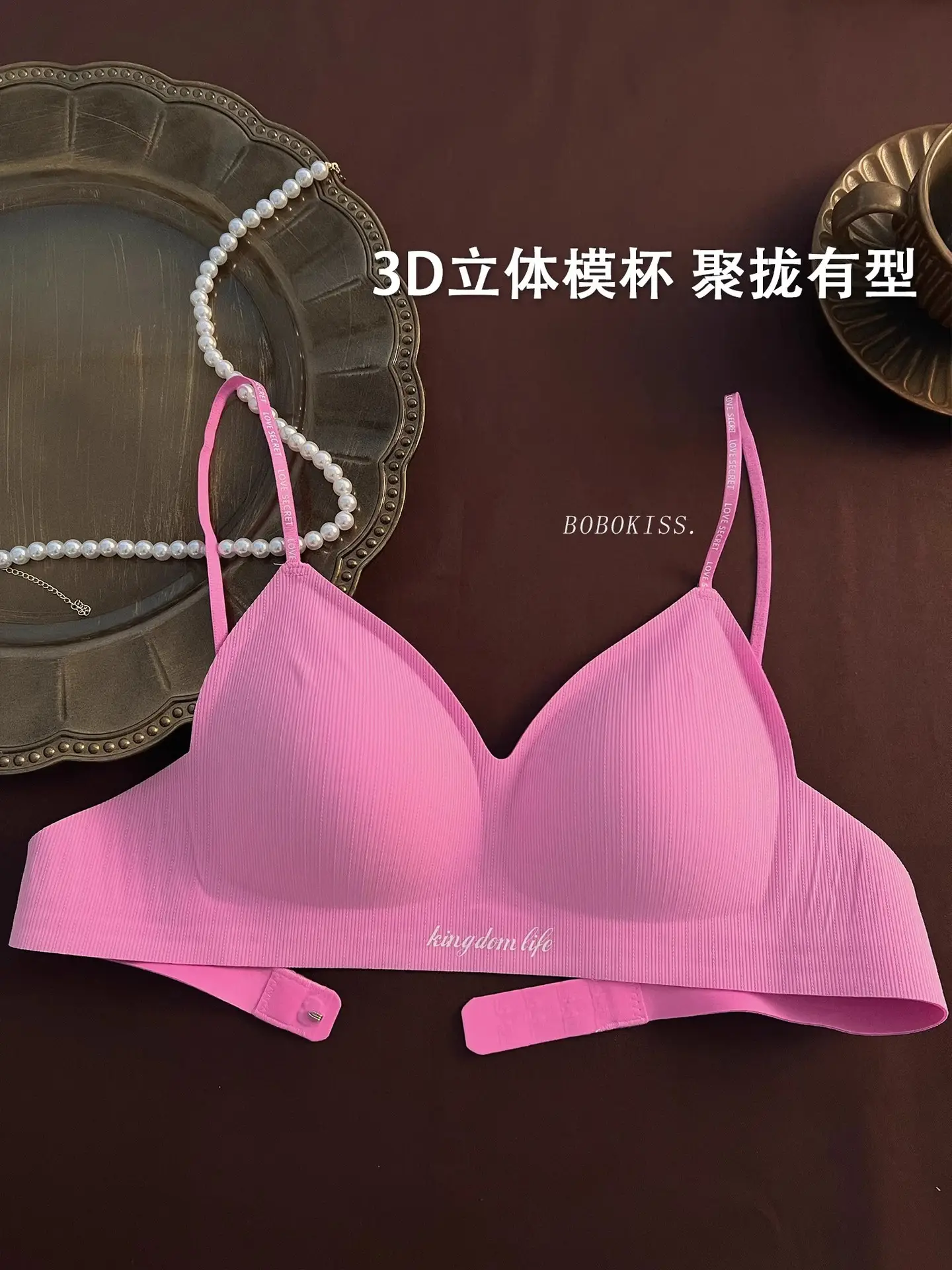Authentic Barbie Pink Triangle Cup Push-Up Bra — feature 11