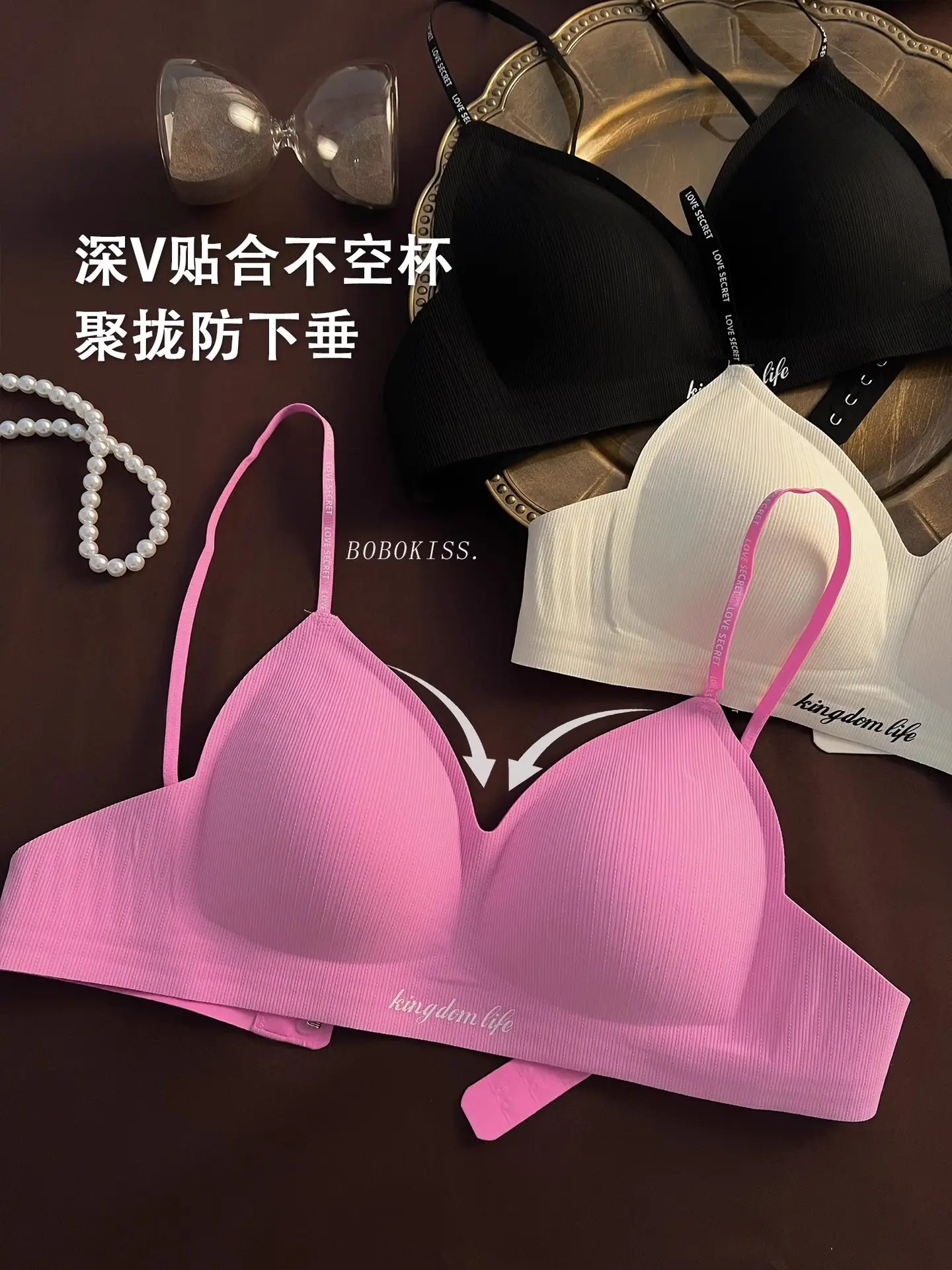 Authentic Barbie Pink Triangle Cup Push-Up Bra — feature 8