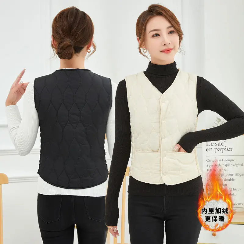 Women Cotton Warm Vest Large Slim Fit - Image 8