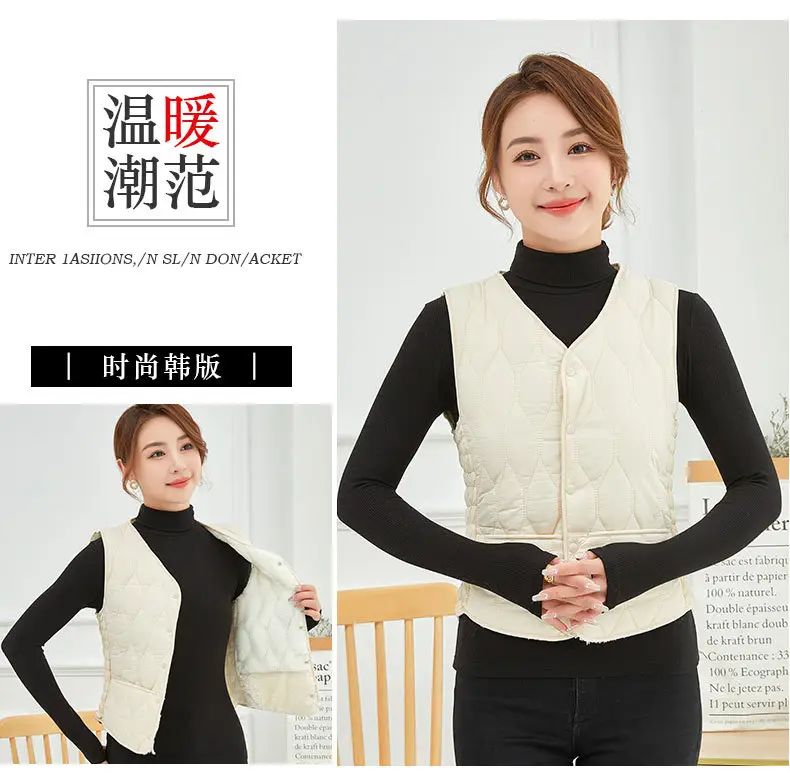 Women Cotton Warm Vest Large Slim Fit — feature 7
