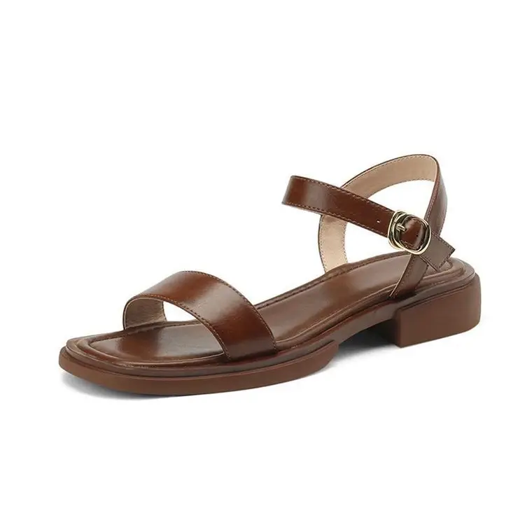 Internet Celebrity Popular Sandals and Slippers Women's Flat Bottom High-grade Korean-style All-match Comfortable Outer Wear Non-slip Roman Cool Shoes - Image 8
