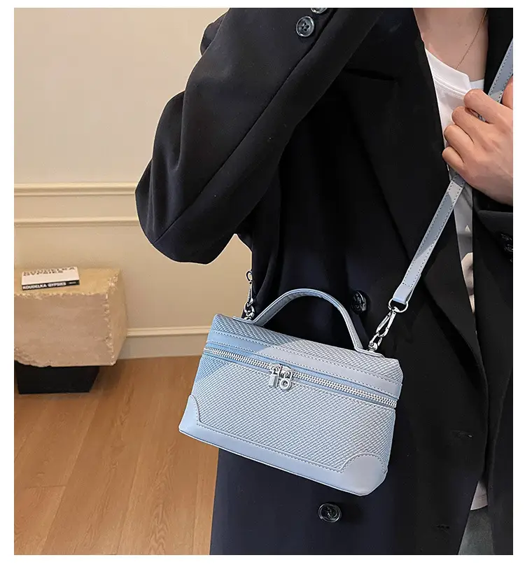 Korean Style Brown Crossover Shoulder Bag for Women — feature 1
