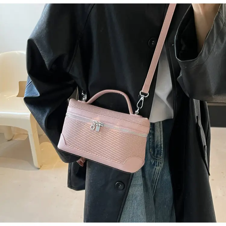 Korean Style Brown Crossover Shoulder Bag for Women — feature 17