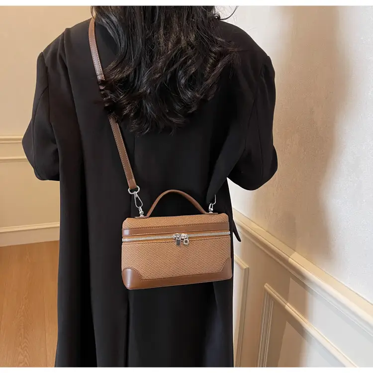 Korean Style Brown Crossover Shoulder Bag for Women — feature 31