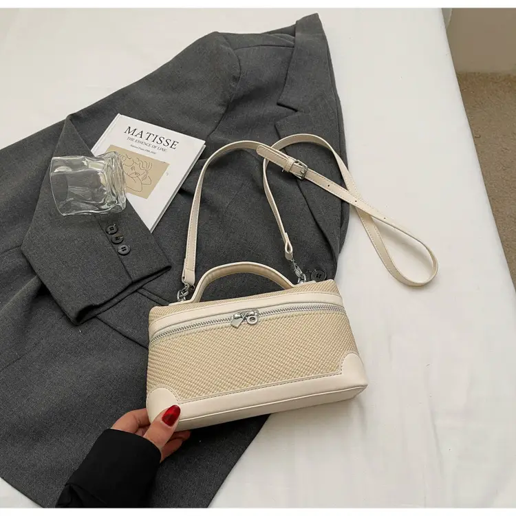Korean Style Brown Crossover Shoulder Bag for Women — feature 41