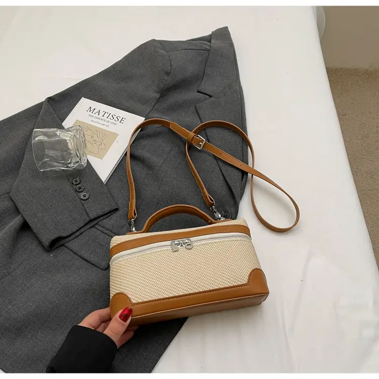 Korean Style Brown Crossover Shoulder Bag for Women — feature 42