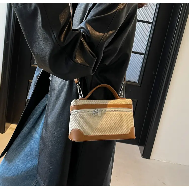 Korean Style Brown Crossover Shoulder Bag for Women — feature 8