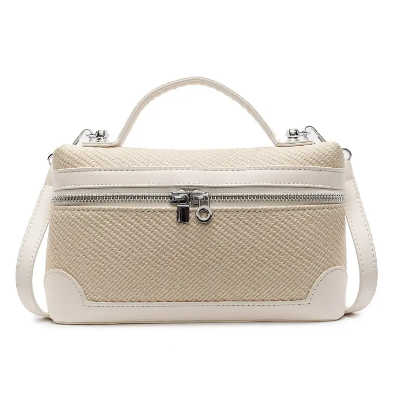 Korean Style Brown Crossover Shoulder Bag for Women