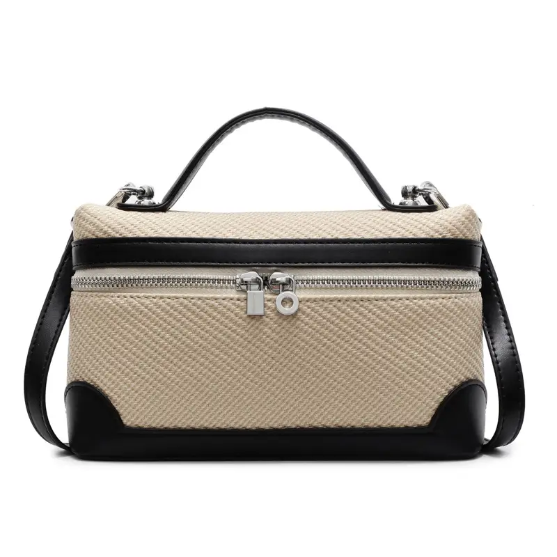 Korean Style Brown Crossover Shoulder Bag for Women