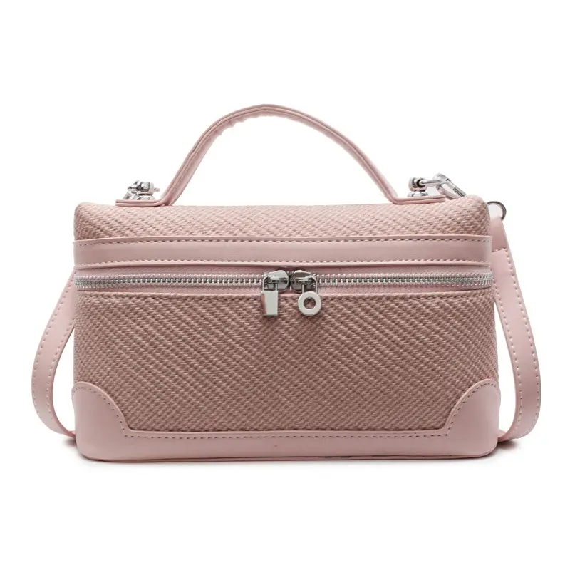Korean Style Brown Crossover Shoulder Bag for Women