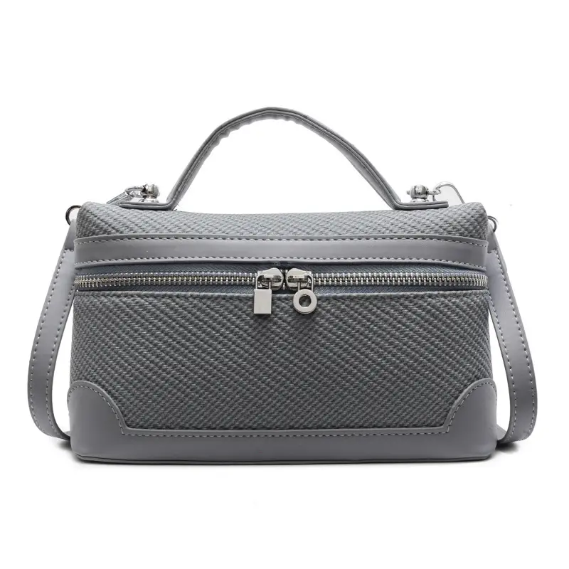 Korean Style Brown Crossover Shoulder Bag for Women