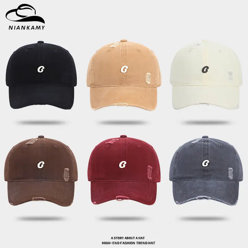 Small C Letter Cap Women Retro Casual All Colors - Image 7