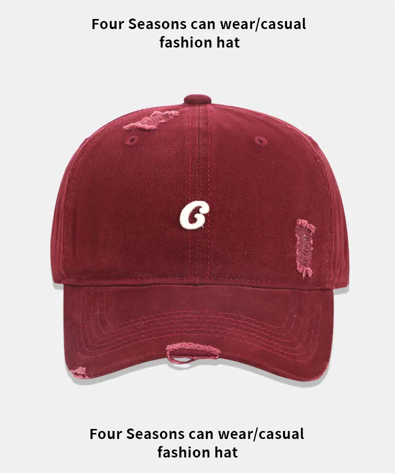 Small C Letter Cap Women Retro Casual All Colors — feature 14