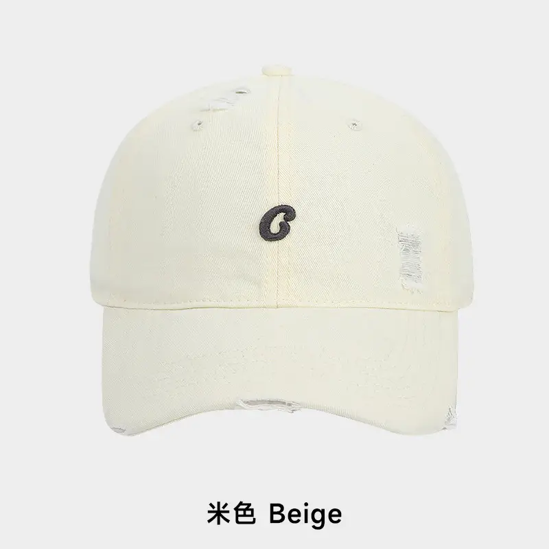 Small C Letter Cap Women Retro Casual All Colors - Image 2