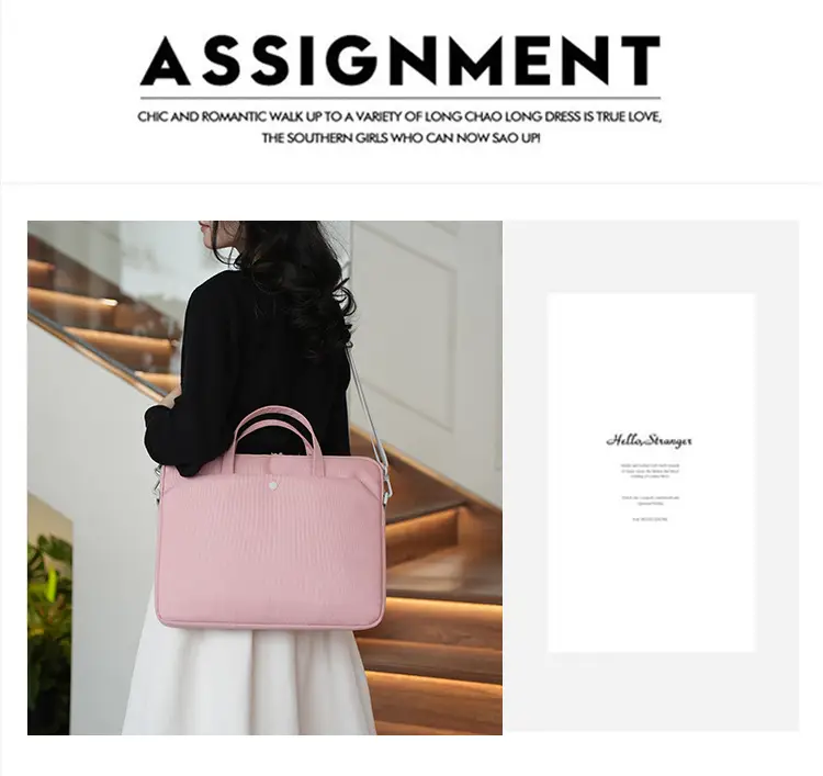 One-shoulder Laptop Bag 14" 15" Lightweight Portable — feature 19