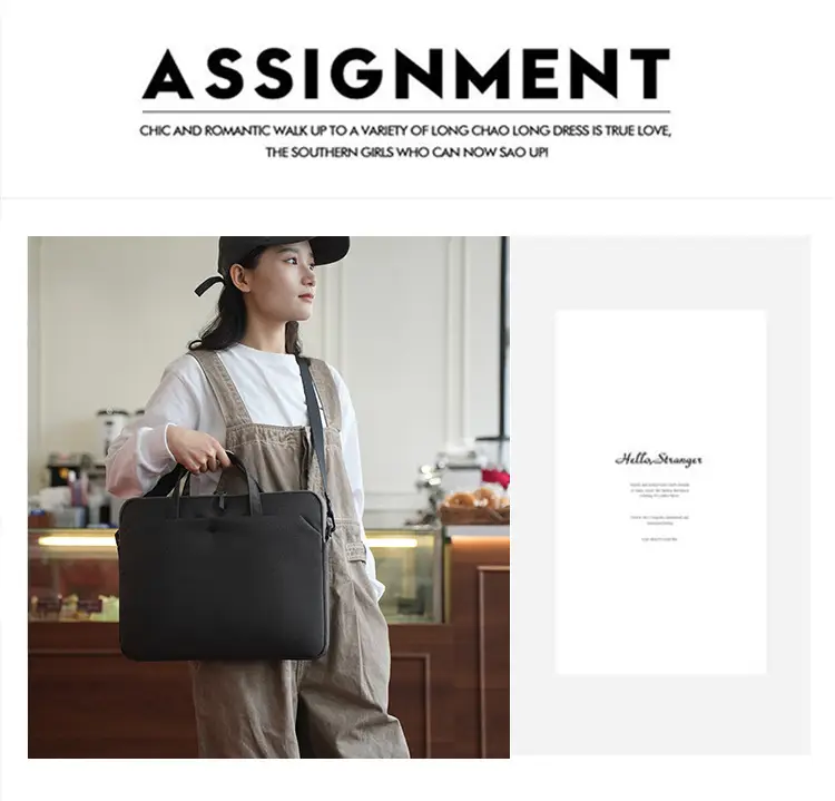 One-shoulder Laptop Bag 14" 15" Lightweight Portable — feature 31