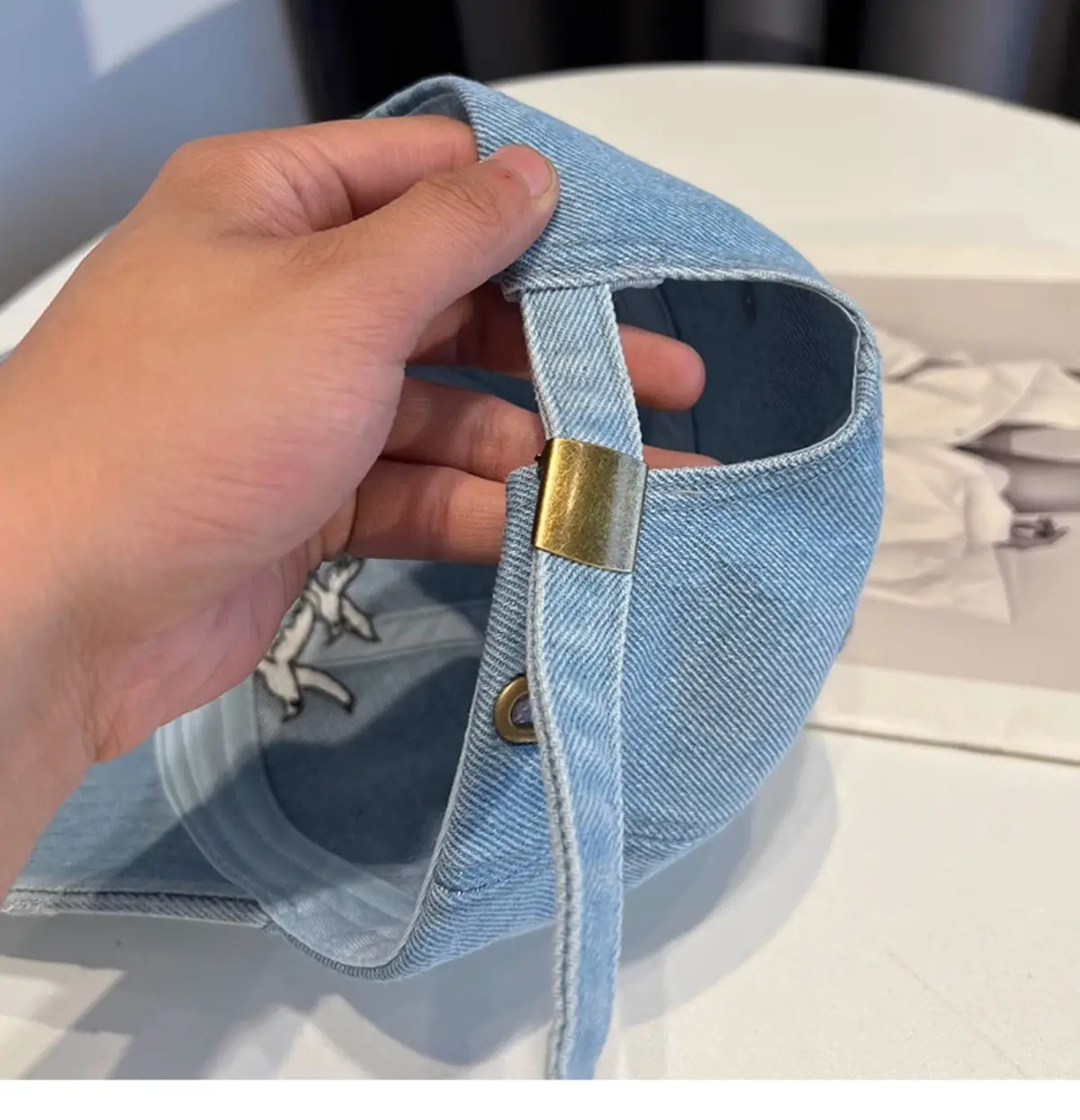 Kids Cowboy Cap with Embroidered Bird Design — feature 11