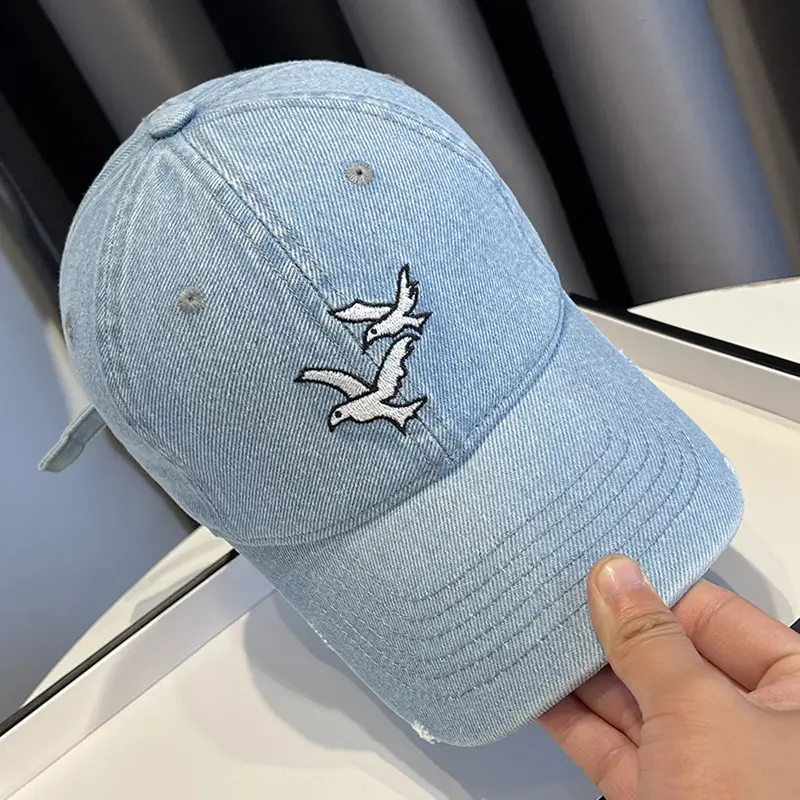 Kids Cowboy Cap with Embroidered Bird Design — feature 17