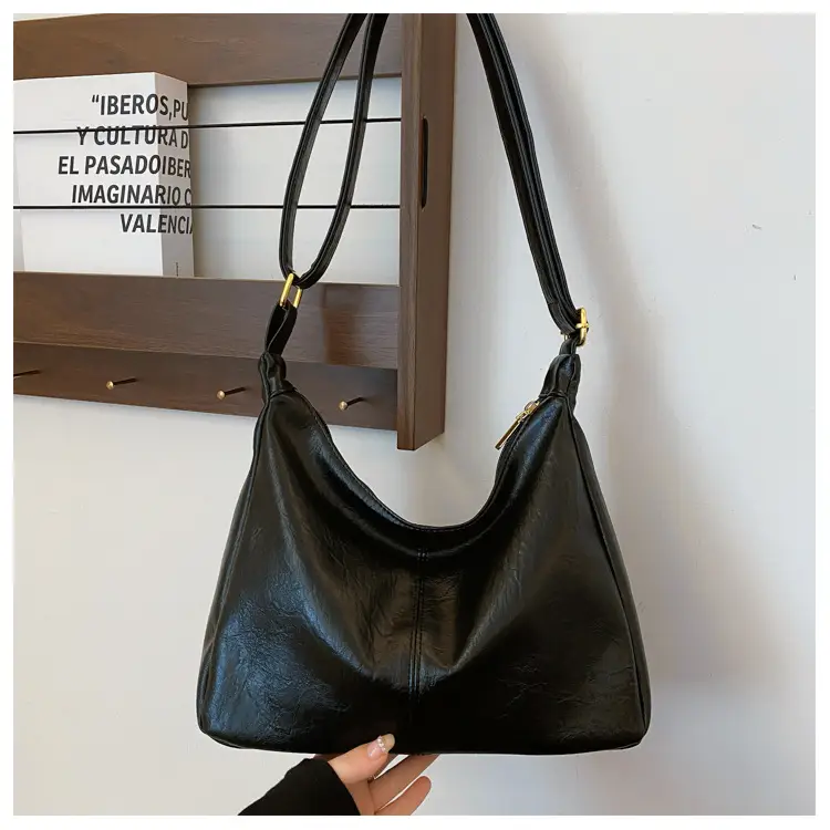 Brown Crossbody Shoulder Bag with Teddy Bear Decor — feature 15