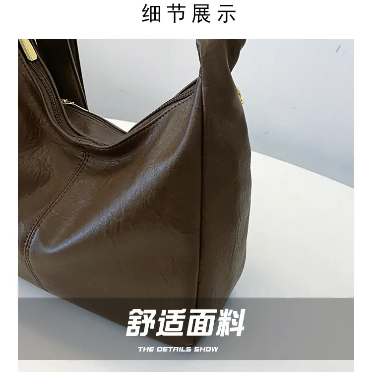 Brown Crossbody Shoulder Bag with Teddy Bear Decor — feature 6
