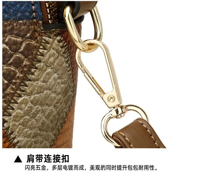 New Color-Blocked Crossbody Phone Bag with Double Zipper — feature 25