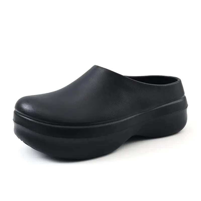 Chef Shoes Women's Outfit Summer Heightening Thick Sole Baotou Wear-Resistant Non-Slip EVA Breathable Non-Stinky Foot Men's Slippers - Image 8