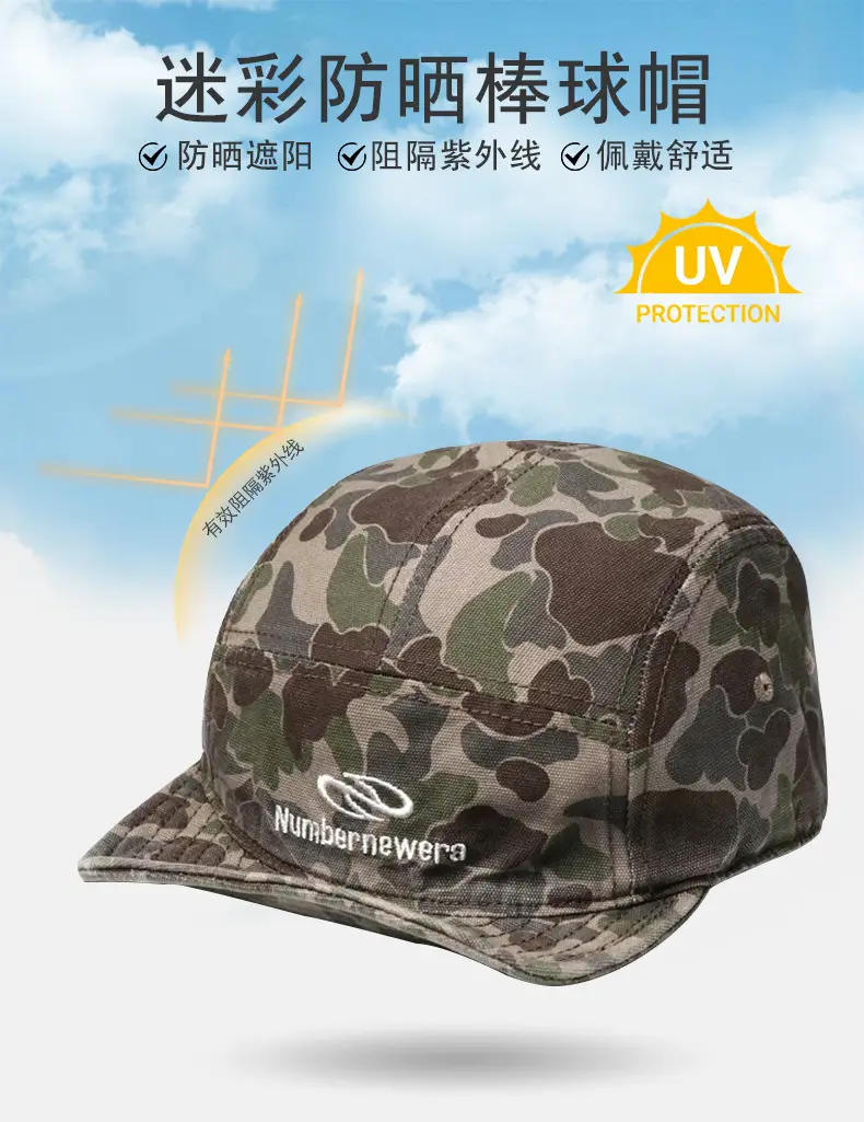 9913 American Retro Camouflage Cap for Men — feature 3