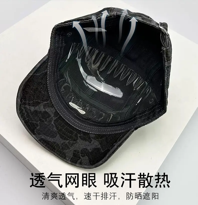 9913 American Retro Camouflage Cap for Men — feature 8