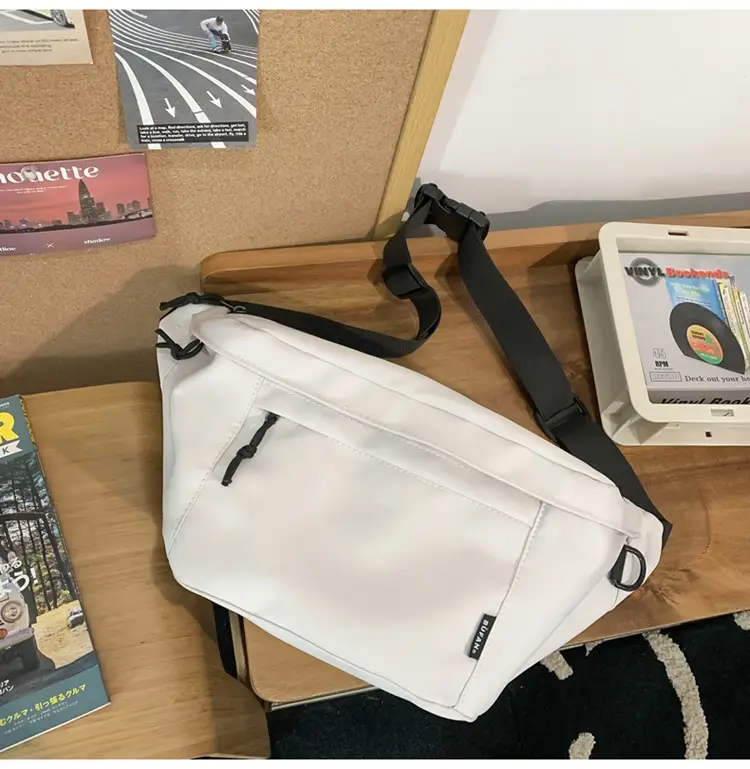 White Crossbody Bag for Men Women Large Capacity Casual — feature 14