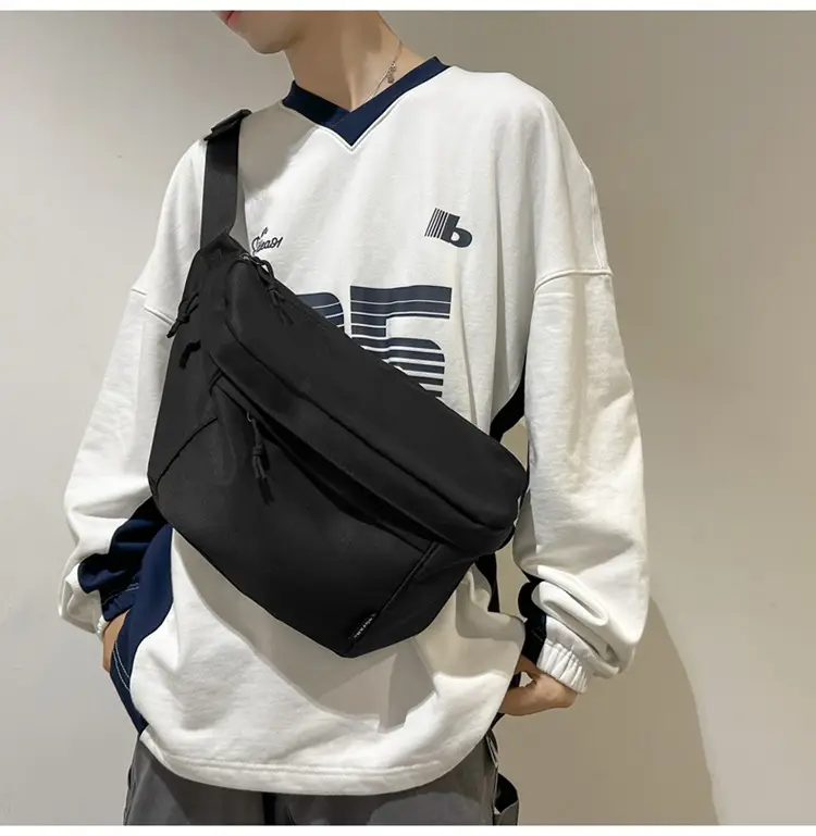 White Crossbody Bag for Men Women Large Capacity Casual — feature 8