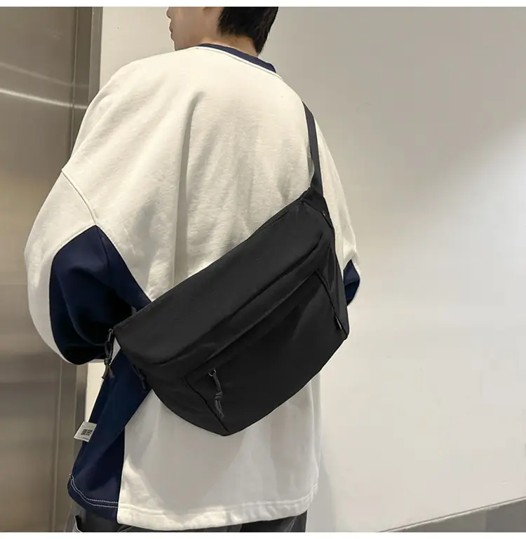 White Crossbody Bag for Men Women Large Capacity Casual — feature 9