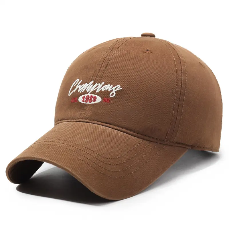 Men Navy Blue Embroidered Baseball Cap with Buckle - Image 8