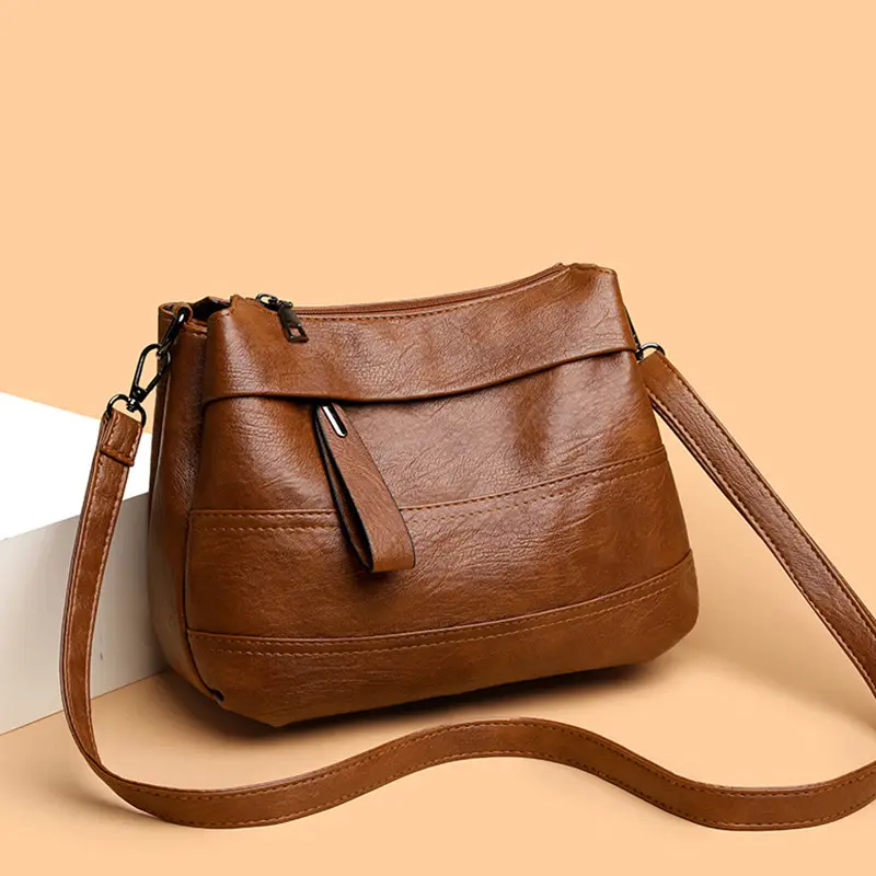 Maroon Crossbody Bag for Women with Long Strap - Image 5