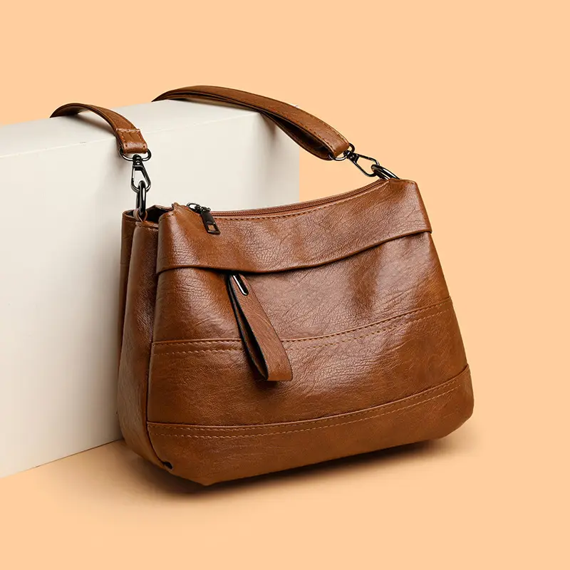 Maroon Crossbody Bag for Women with Long Strap - Image 7
