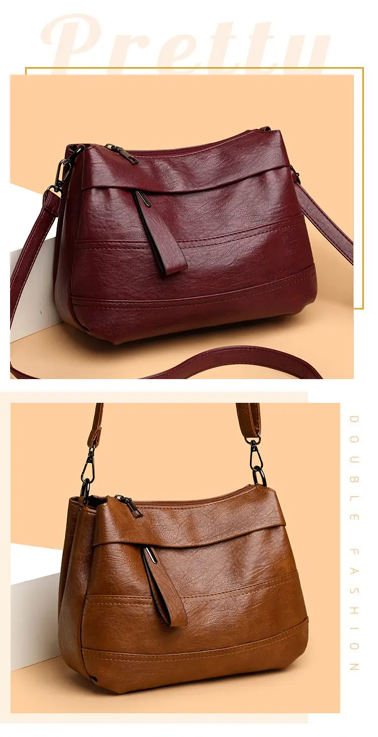 Maroon Crossbody Bag for Women with Long Strap — feature 11