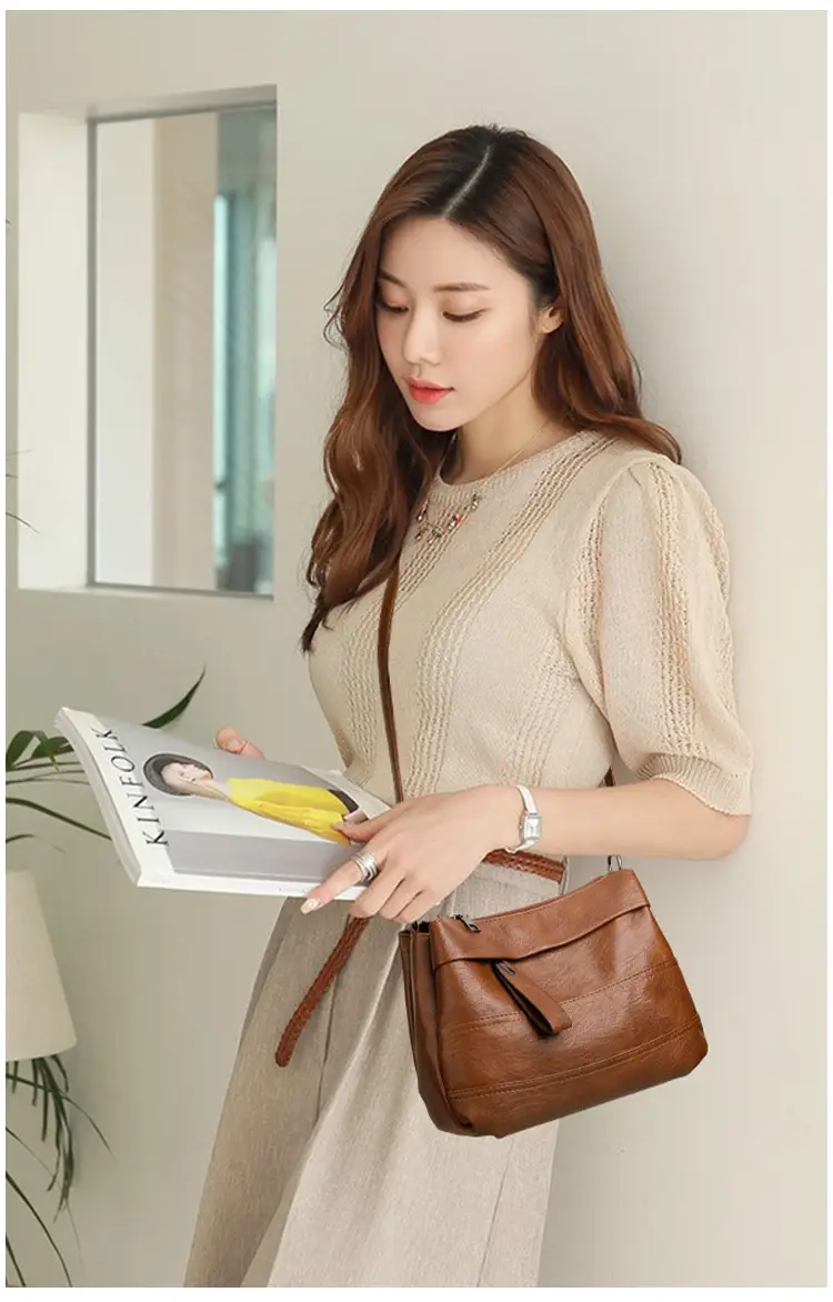 Maroon Crossbody Bag for Women with Long Strap — feature 16