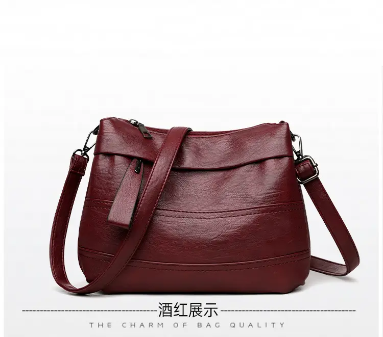 Maroon Crossbody Bag for Women with Long Strap — feature 23
