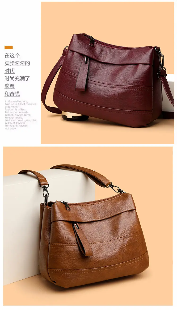Maroon Crossbody Bag for Women with Long Strap — feature 9