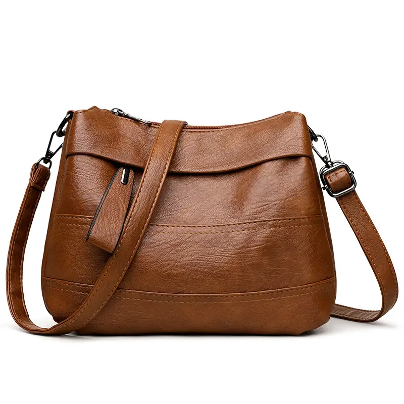 Maroon Crossbody Bag for Women with Long Strap - Image 3