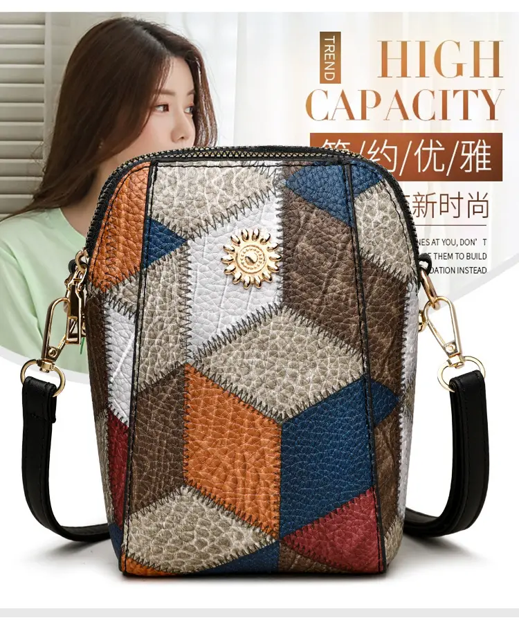 New Color-Blocked Phone Bag for Women — feature 2