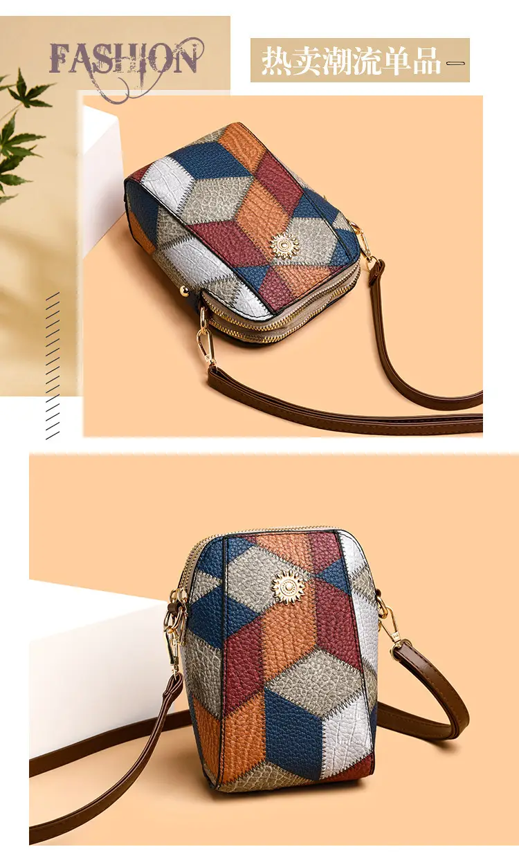 New Color-Blocked Phone Bag for Women — feature 8