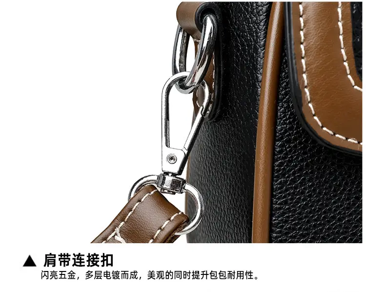 Women's Crossbody Bag with Stone Pattern & Leather Strap — feature 28