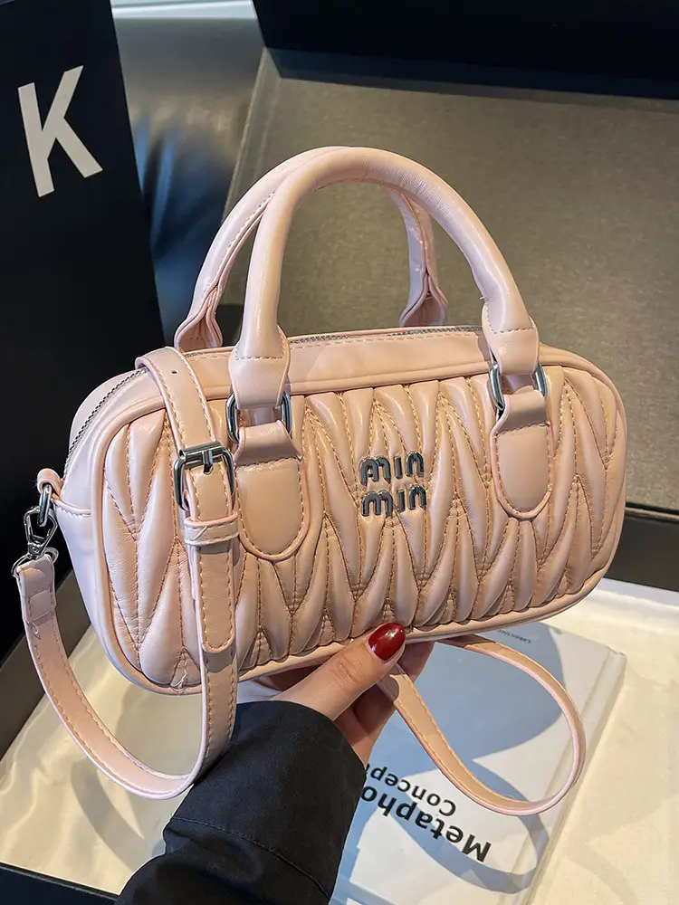 Women's Cream White Miunmi High Texture Handbag - Image 7