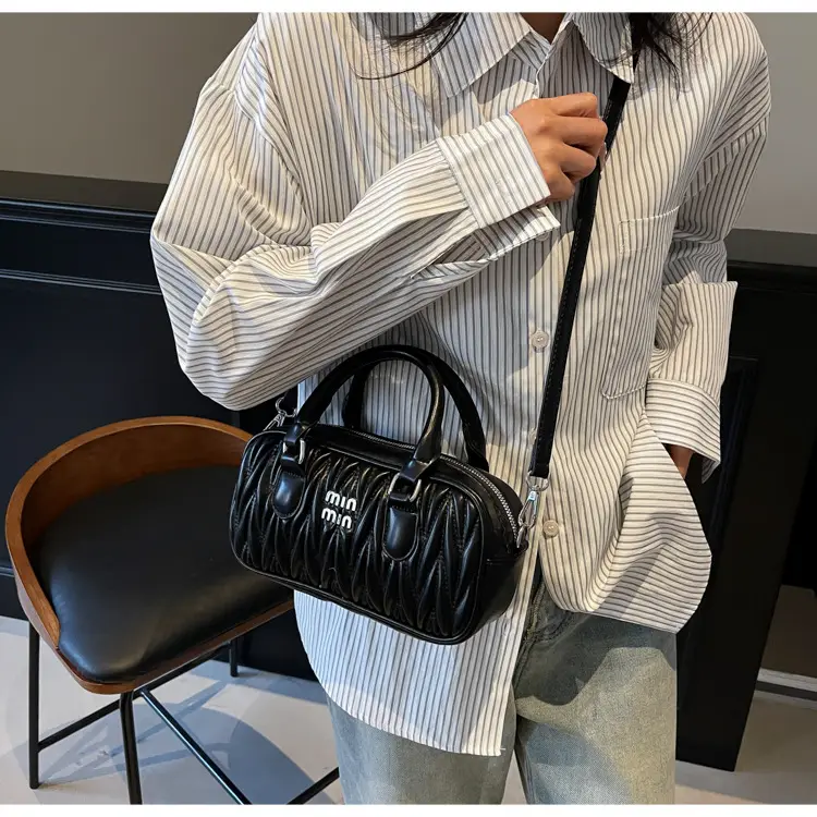 Women's Cream White Miunmi High Texture Handbag — feature 26