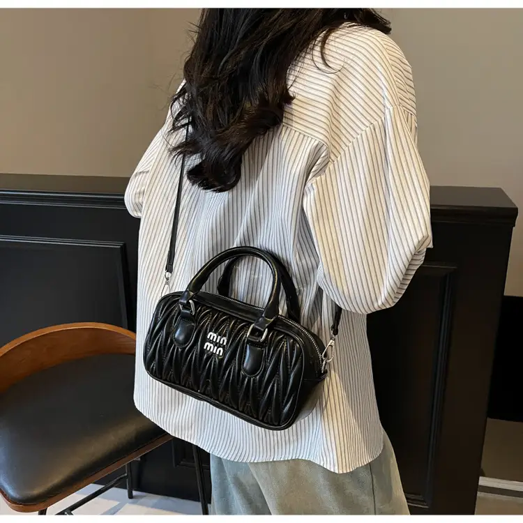 Women's Cream White Miunmi High Texture Handbag — feature 27
