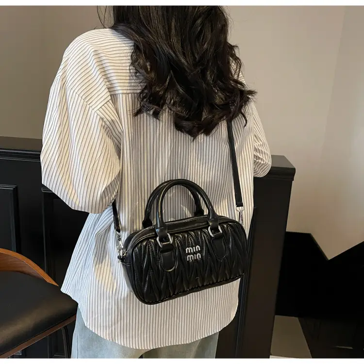 Women's Cream White Miunmi High Texture Handbag — feature 28