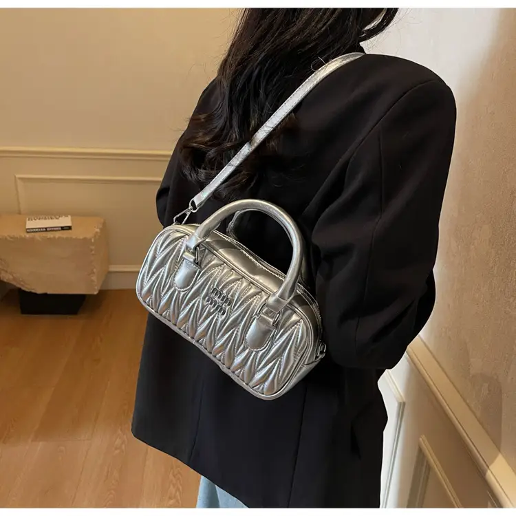 Women's Cream White Miunmi High Texture Handbag — feature 33