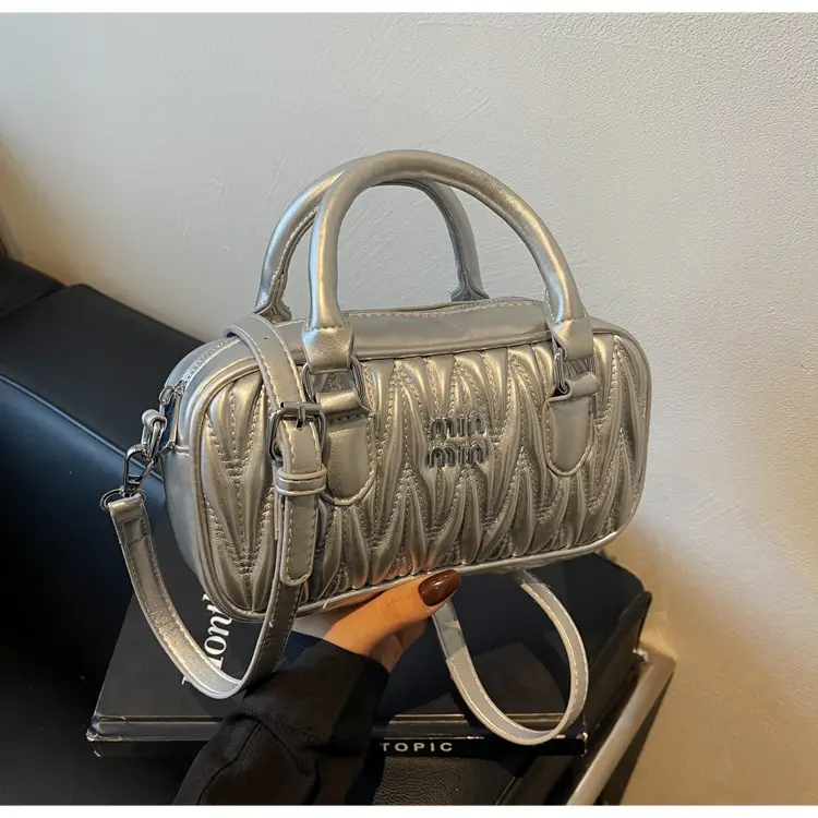 Women's Cream White Miunmi High Texture Handbag — feature 36