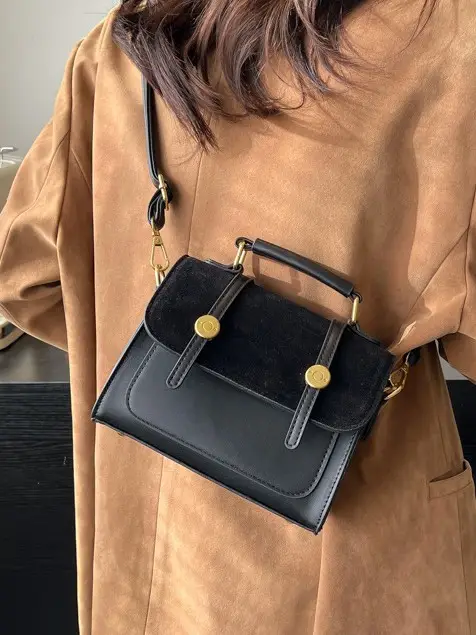 Retro Crossbody Bag Women Black 2025 - Image 5
